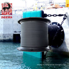 Guardabarros / parachoques de células de caucho marino permitido por el OEM para muelle grande